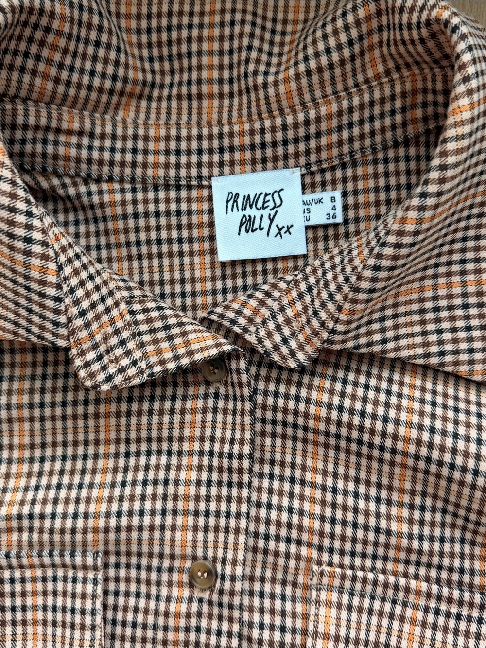 Princess Polly Willa plaid shirt - Picture 2 of 3